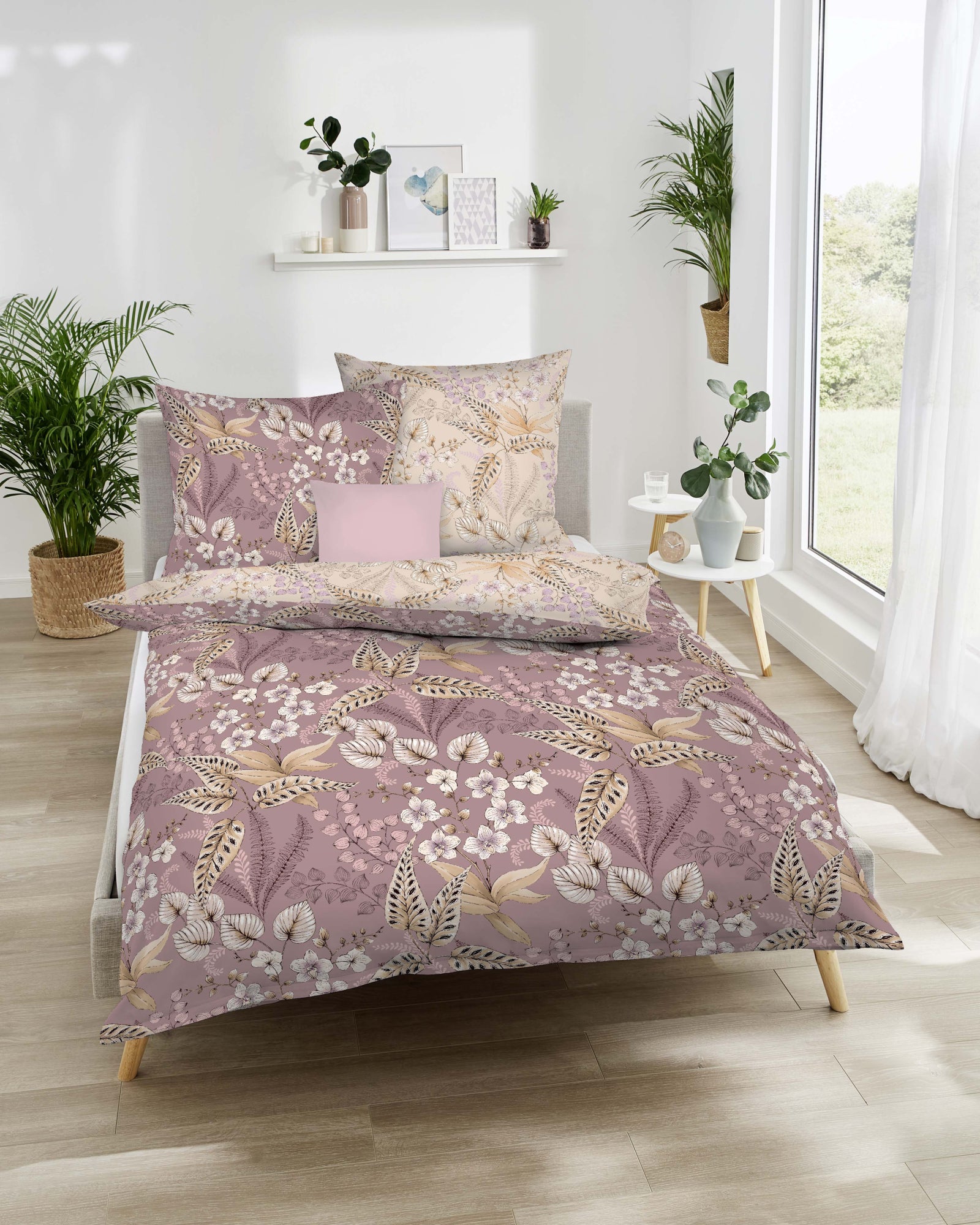 Biber-Bettwäsche "Felia"